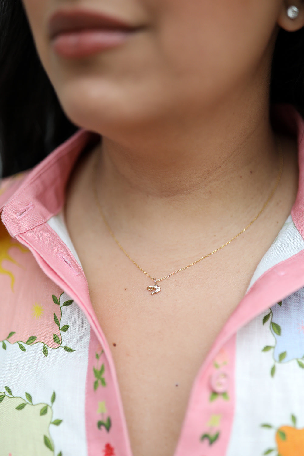 Shrimp Necklace - Gold