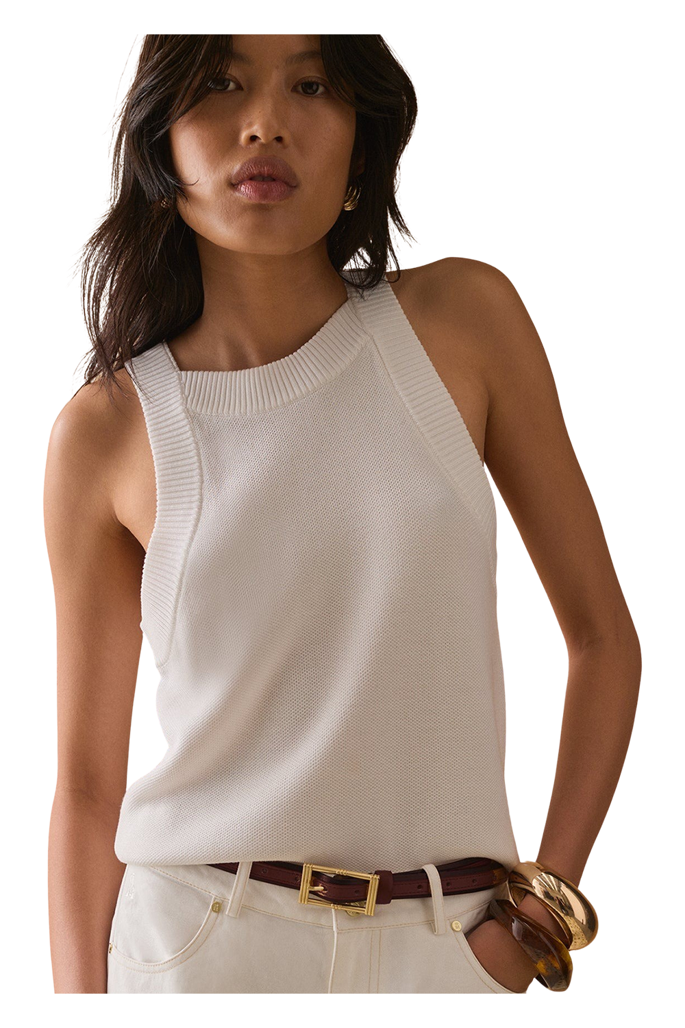 Tash Tank - White