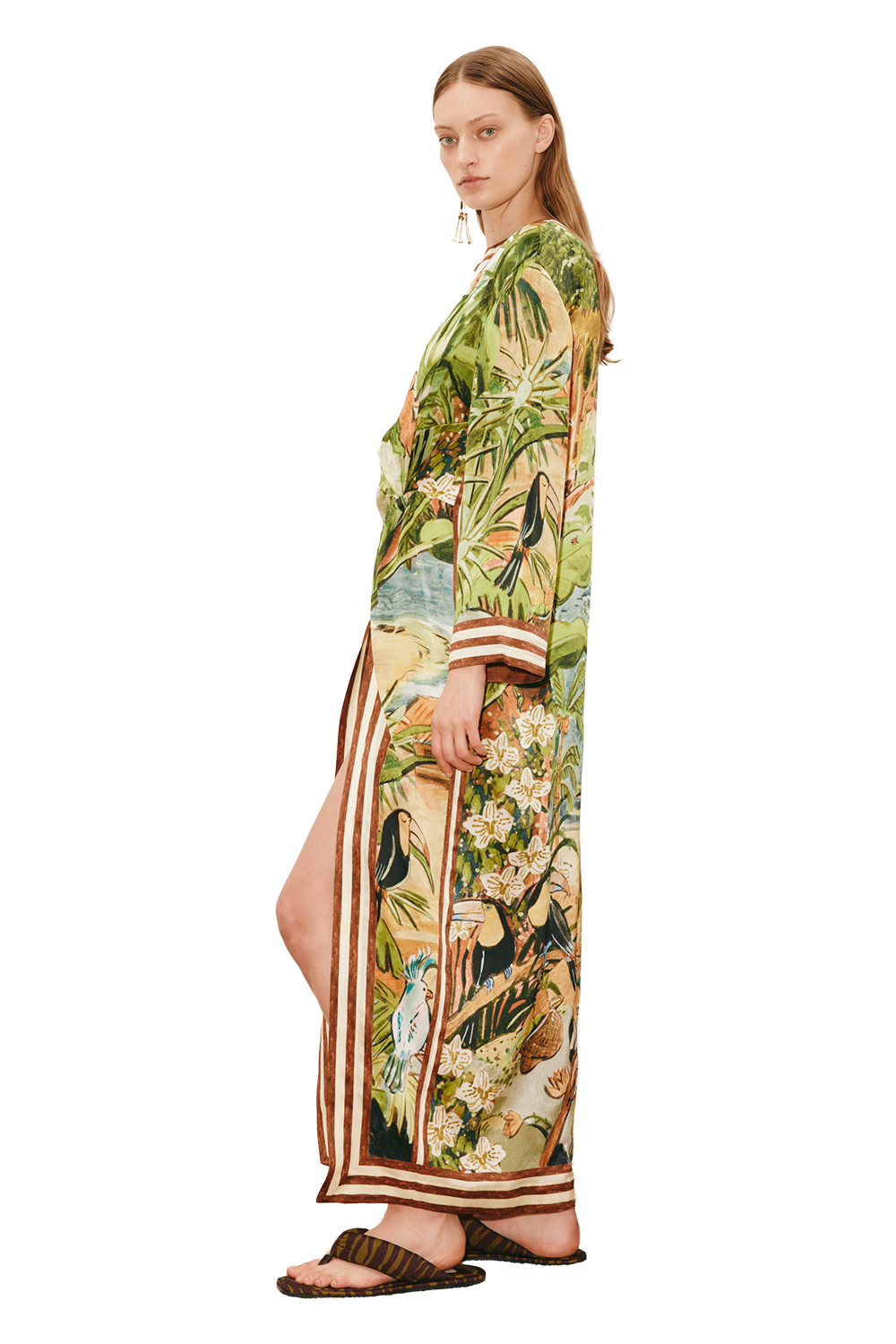 Alemais Toucan Tango SILK MIDI Dress 8 AU/UK (4 US) Alemais Toucan Tango SILK MIDI Dress 8 AU/UK (4 US)