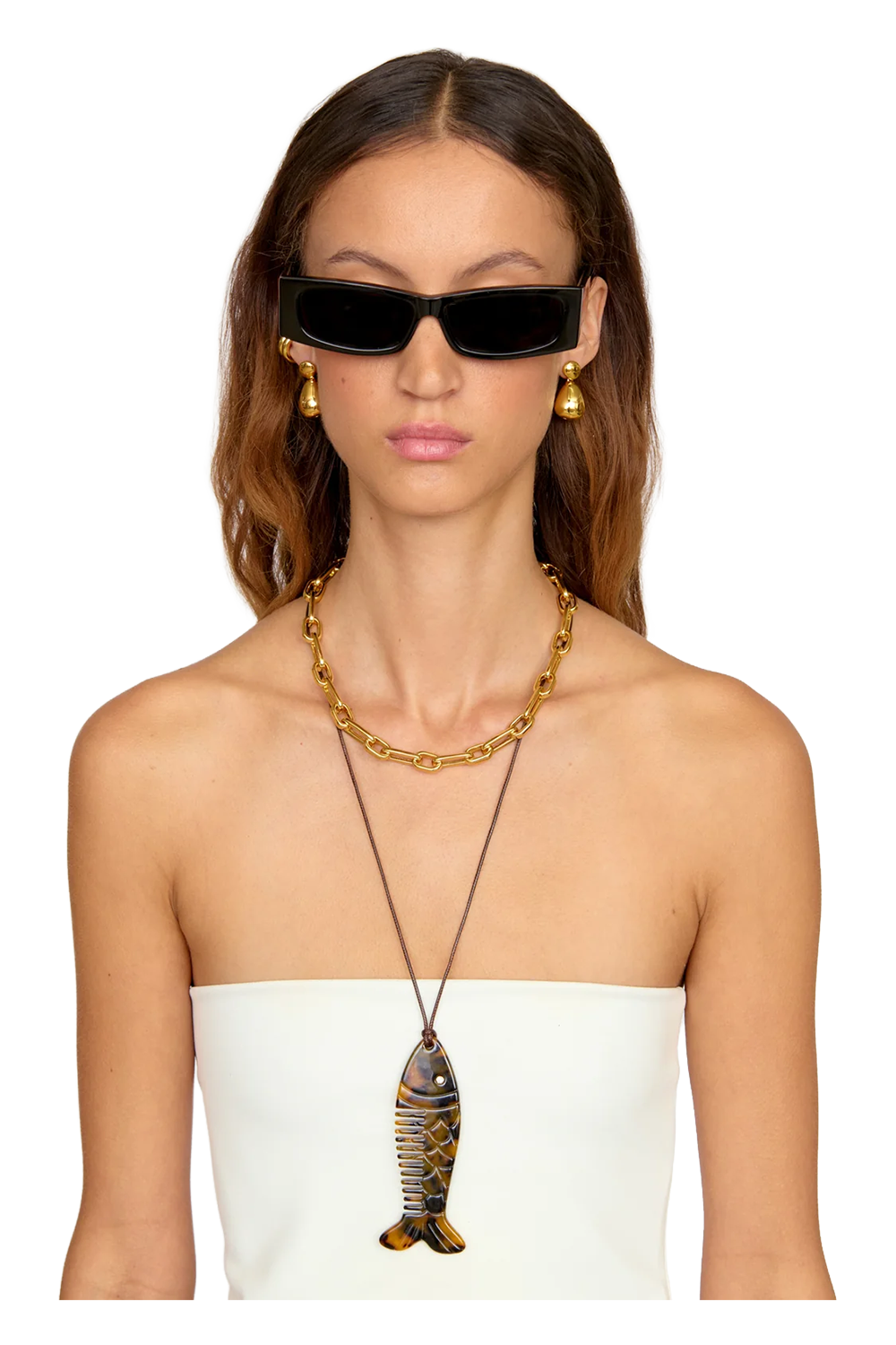 Trout Comb Necklace