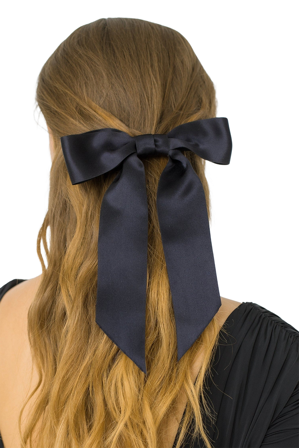 Virginia Bow Barrette - Black
