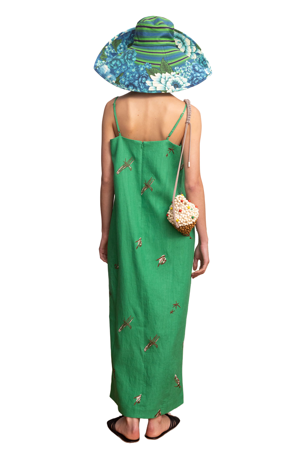 Wanda Embroidered Midi Dress