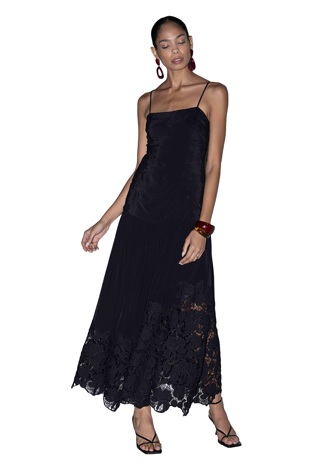 Ziva Ruched Midi Dress