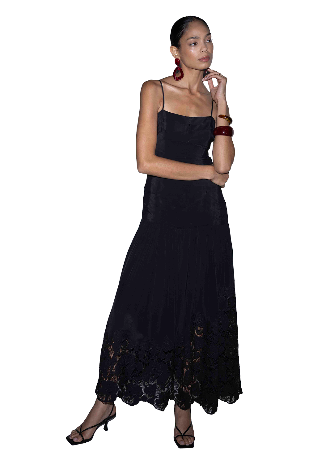 Ziva Ruched Midi Dress